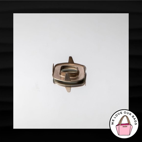 NEW COACH TURNLOCK SILVER NICKEL PLATE REPLACEMENT - Picture 2 of 2